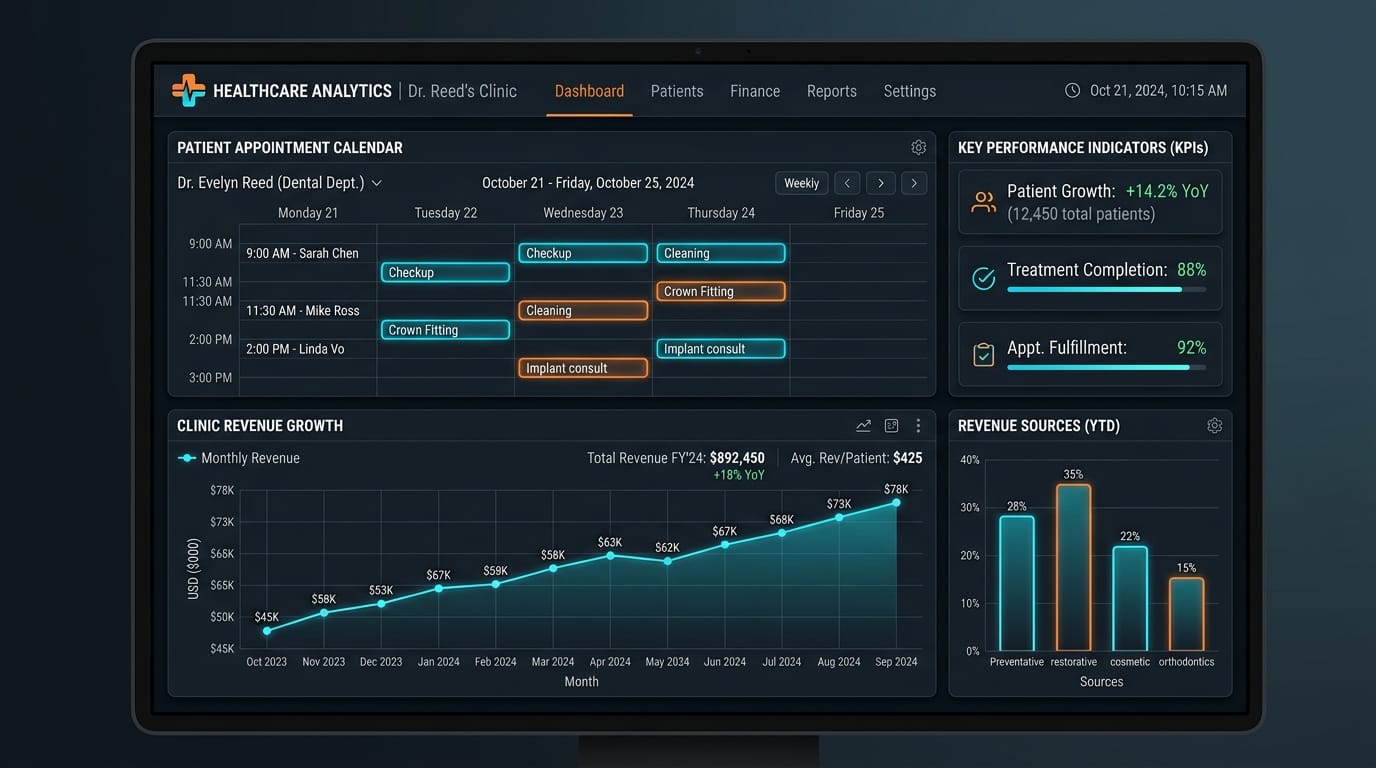 Tandheelkunde & Zorg Groeidiagnostiek - StepUp Analytics UK